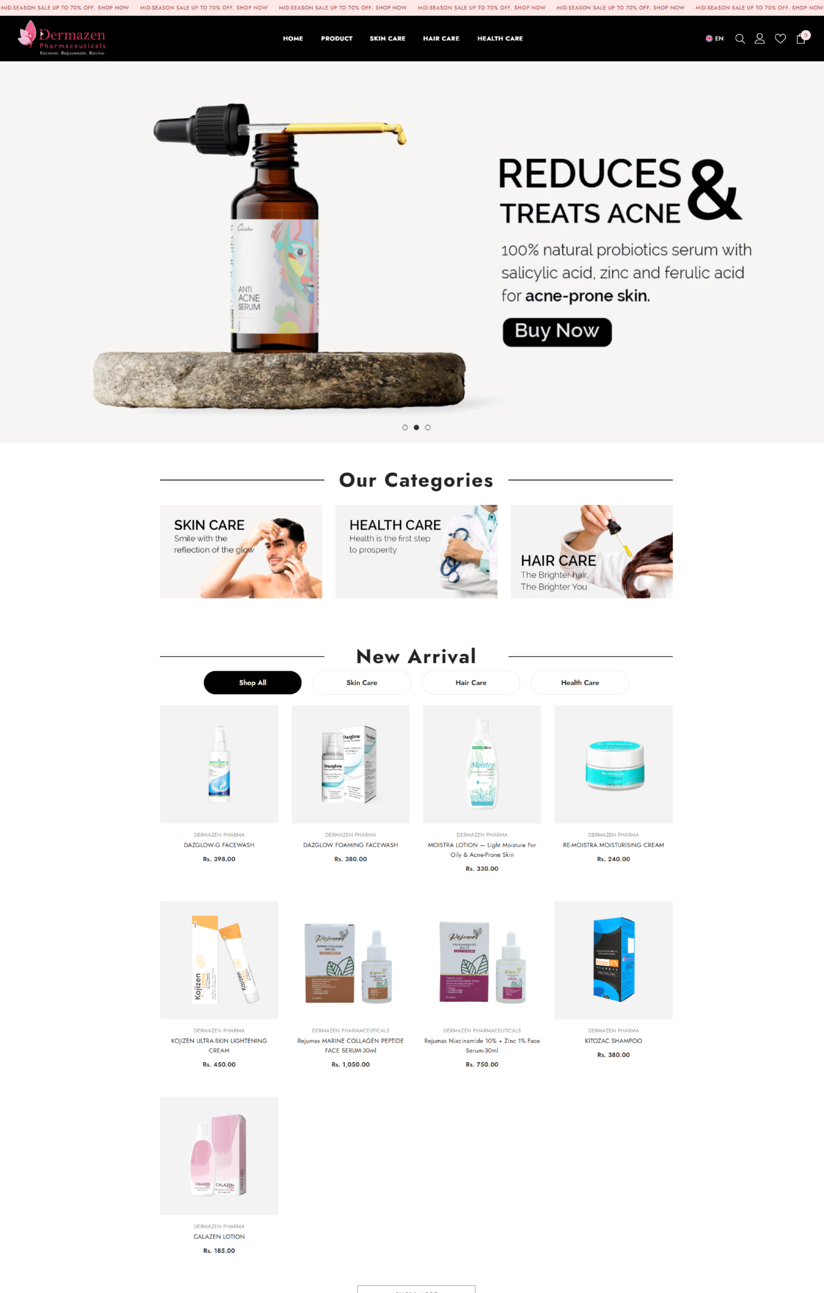 Image gallery marquee